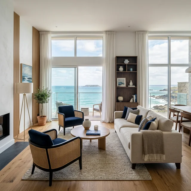 Appartement Atienza, Bretagne — salon lumineux